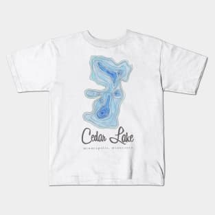 Cedar Lake Minneapolis Kids T-Shirt